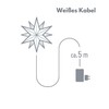 Novaliv Christmas Star Decorative Star 25 cm White Indoor and