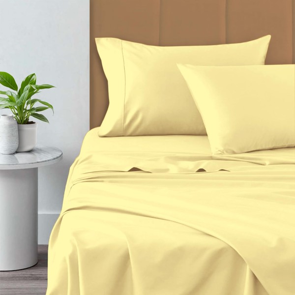 Pizuna Pure 100% Cotton Sheets California King Size, 800 Thread