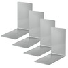 ALCO-Albert Bookends Metal Grey Pack of 4