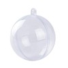 30 Pcs Christmas Baubles Clear Plastic Transparent Baubles Fillable Xmas