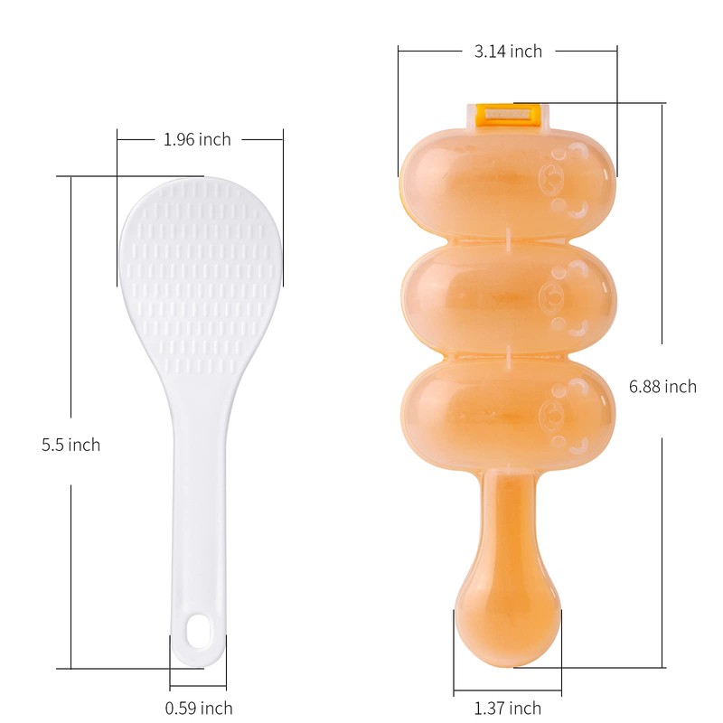 2pcs-Rice Ball Shaker,Rice Ball Molds, DIY Ball Shaped Kitchen Tools