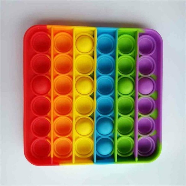 Unbranded Rainbow Push Pop Bubble It Sensory Fidget Toy Stress