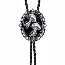 GelConnie Bolo Tie for Men Mushroom Bolo Tie Western Bolo Tie Cowboy Necktie Accessories Costume Accessories for Men