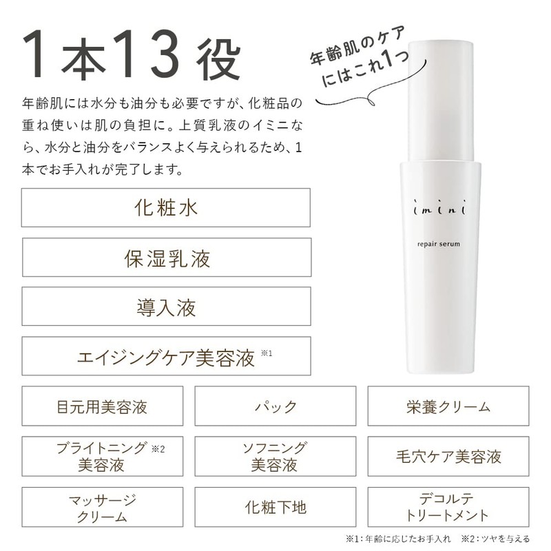Imini (imini) Repair Serum All-in-One Beauty Emulsion [Set of 2]