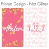 Girls 13th Birthday Party Mini Candy Bar Wrappers, Pink and