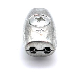 Wire Rope Clips Egg Shape Diameter 3 mm [Choice of Sizes 2-6 mm] Rope Clamp for Wire Ropes Made of Galvanised Steel (Steel, Galvanised, 3 mm) Pack of 20
