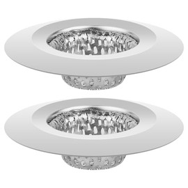 ChefBee Bathroom Sink Drain Strainer - 2PCS 1.22” Stainless Steel Bathtub Shower Tub Drain Cover Hair Catcher, Anti-clogger Filter Plug for Mop Pool, Utility Washbasin, RV Sink