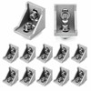 Aluminium Profile 40 x 40 Angle Mounting Set Aluminium Mounting