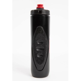Gorilla Wear Grip Sports Bottle 750 ml – Black – with Logo Print for Sports Everyday Jogging Running Water Bottle