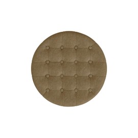 HomePop Home Decor | Upholstered Round Velvet Tufted Foot Rest Ottoman | Ottoman with Storage for Living Room & Bedroom | Decorative Home Furniture, Mocha Velvet