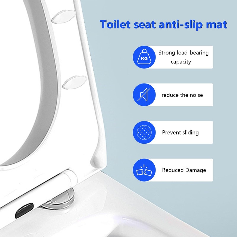 for Kohler 1133070 1236365 Toilet Replacement Parts 4Pcs Rubber Toilet