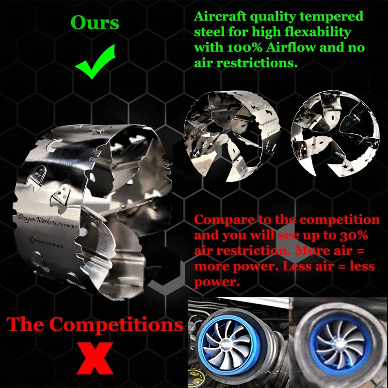 DragonWorks Performance Fits Pontiac All Models Performance Intake Fuel Savers