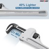MAXPOWER 14-Inch Pipe Wrench, 40% Lighter Aluminum Plumbing Wrench, Heavy