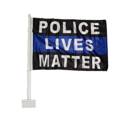 AES 12x18 Wholesale lot 12 Police Lives Matter Blue Line Double Sided Car Vehicle 12"x18" Flag