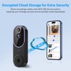 ByteBlaz 1080p Wireless Video Doorbell Camera, Smart AI Human Detection,