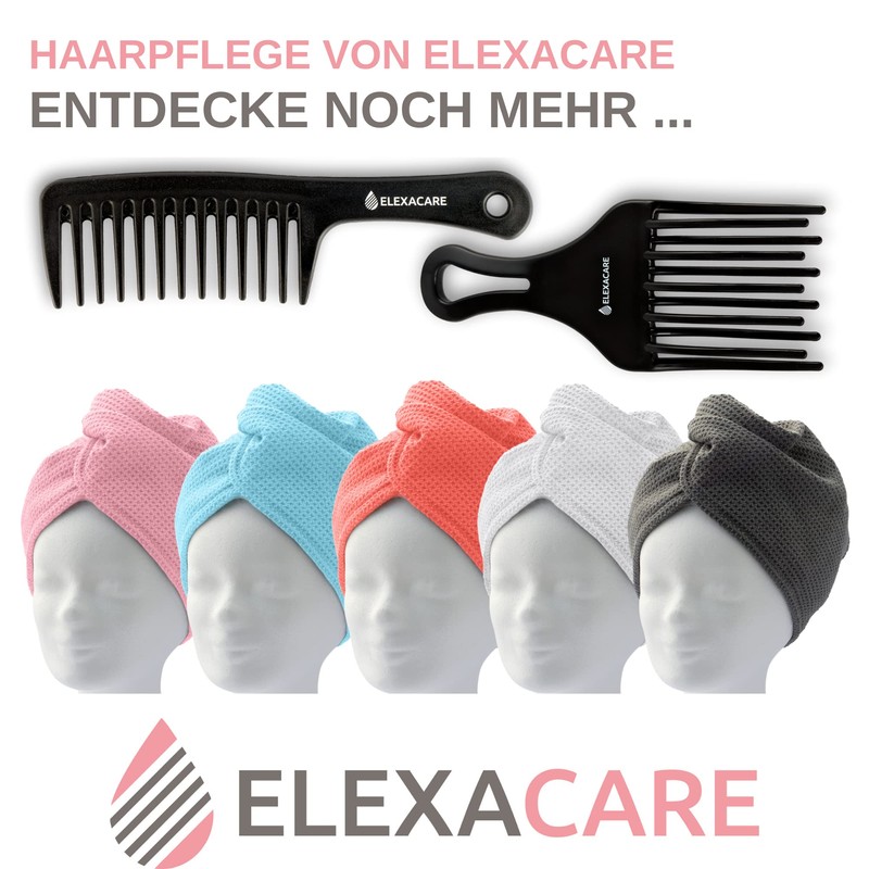 ELEXACARE Styling Comb Afro Comb - Coarse Tooth Finger Styler