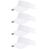 Cooraby Sports Sun Visor Hats Adjustable Sun Visor Caps for Women and Men, White, Medium