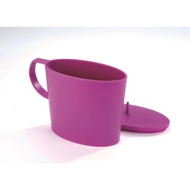 Cerise Discreet Urinal - Men Women Male Female Portable Travel Handheld Urine Bottle, Perfect for Elderly, Incontinent, Traveling, Camping - Measures H14 x W21 x D7cm, 990ml Capacity