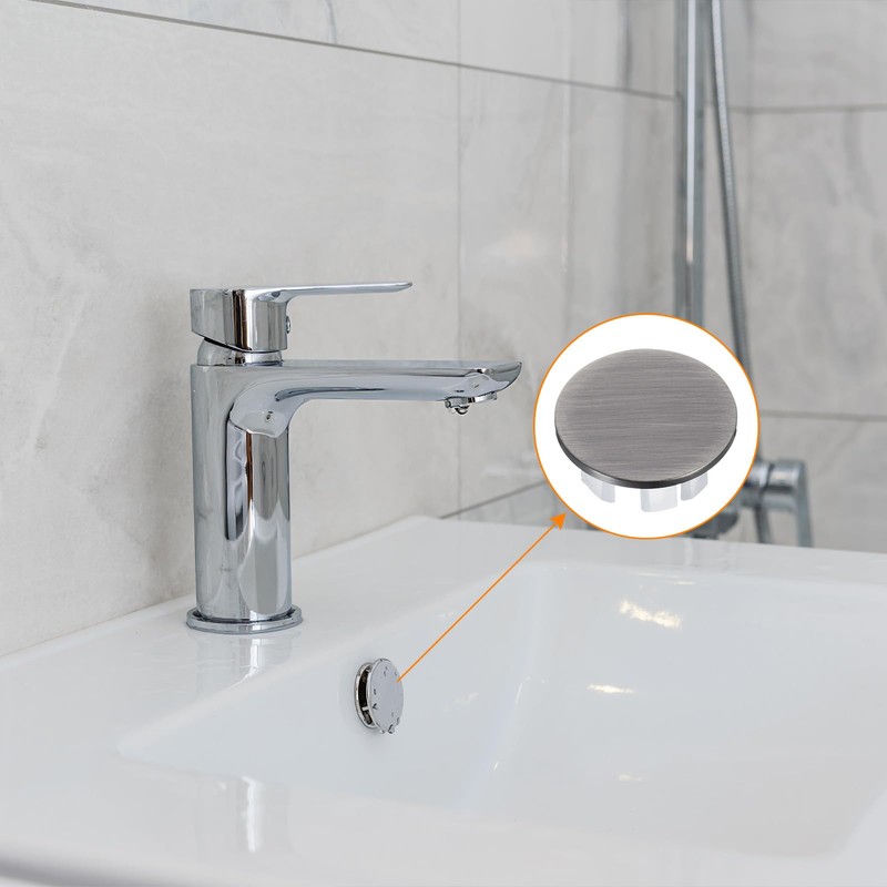 uxcell 2Pcs Sink Overflow Cover Basin Trim Copper Overflow Rings