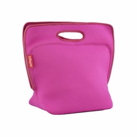 Omami Neoprene 12.8-Inch by 11.8-Inch Lunch Bag, Pink
