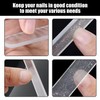 4-Piece Nail File with 4 Piece Storage Box, Nail Polishing