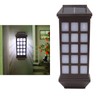 2 Sets Solar Wall Sconce LED White Light Intelligent Control