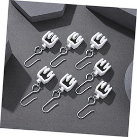 Rollers De Planeador De Pista para Cortinas con Ganchos para Rieles De Cortina Accesorios De Plástico Y Hierro Paquete De 30 Juegos Uso En Ventanas Dormitorios Y Sala