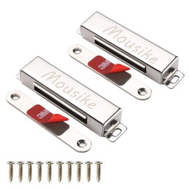 Mousike Magnetic Door Catch，70lb Stainless Steel Cabinet Door Magnets with Strong Magnetic for Kitchen Cupboard Wardrobe Closet Cabinet Door Drawer Latch