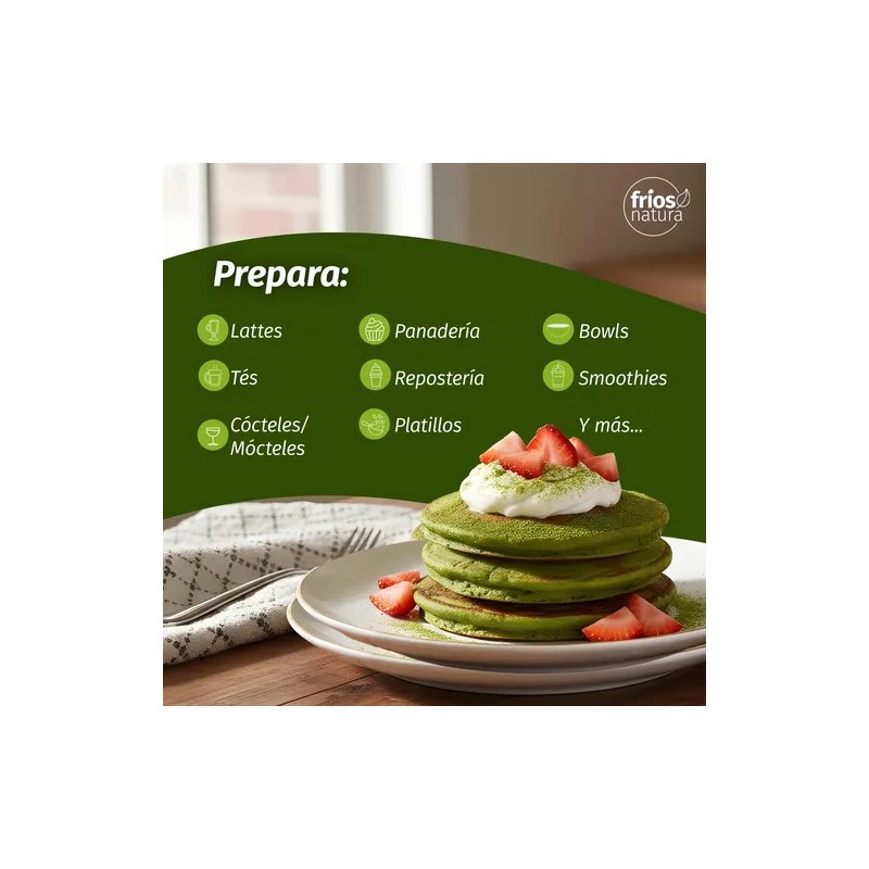 Fríos Natura Matcha Pura, Origen Japonés 100% Orgánico 150g