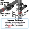 BUJ flagpole Mount for Railing no Drilling flagpole Mount for