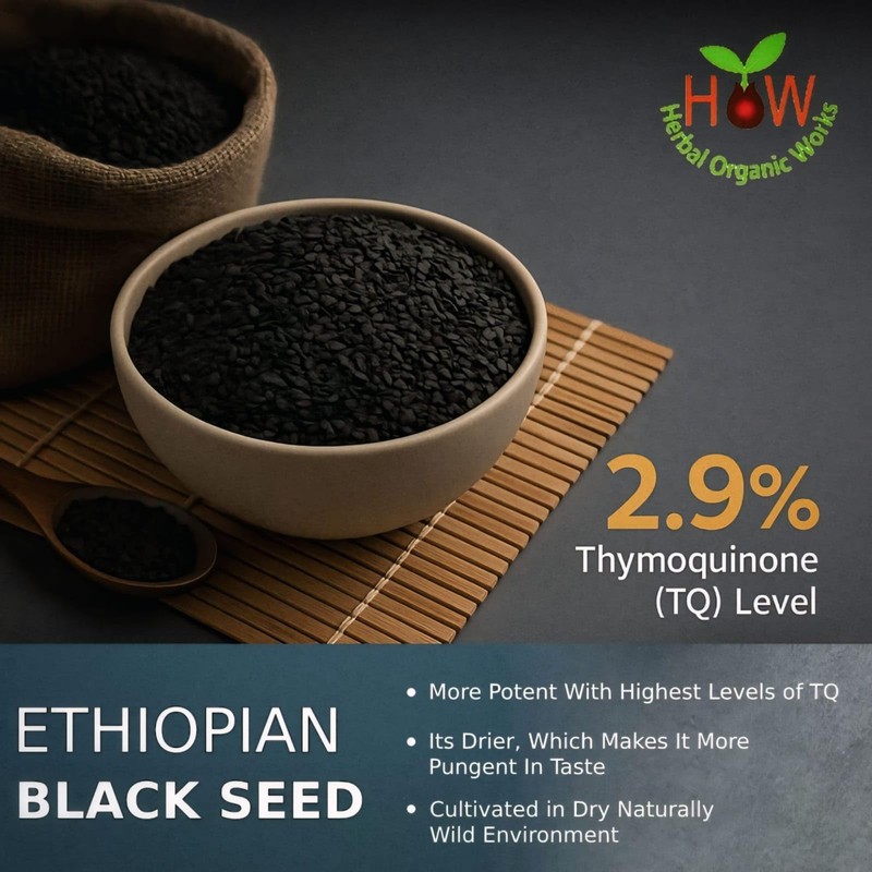 Black Seed Oil 8 oz - Cold Pressed Ethiopian Black