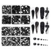 Jollin Flat Back Rhinestones Glass Pendant Rhinestones for Nail Art