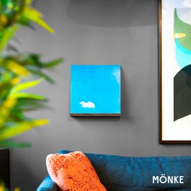 MÖNKE Vinyl Record Shelf - 3 Display Shelves Made of Solid Walnut -A Wall Mount Display for Your Favorite or Now-Playing Records -This Vinyl Record Holder Fits All Records (Walnut)