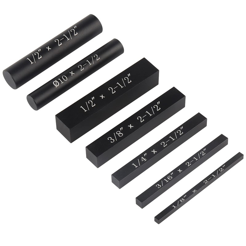 EANOSIC Setup Blocks Height Gauge Set, 7pcs Precision Aluminum Setup