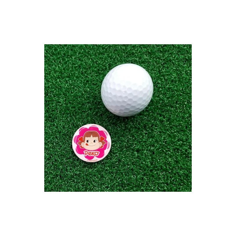 HOKUSHIN TRADING MK0477 Golf Ball Marker Peko-chan Acrylic Marker Flower