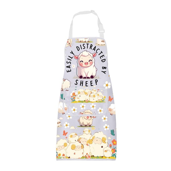 BNQL Sheep Apron Sheep Gifts for Sheep Lovers Sheep Farmer
