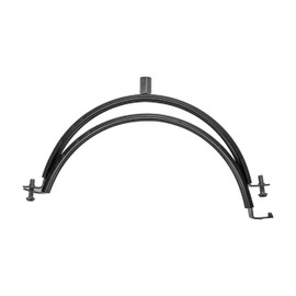 8 Inch / 200 mm Galvanized Pipe Hanger with Rubber - Conduit Mounting Clamp - PVC Tube Brackets - Metal Pipe Clamps - Tube Wall Mounting Bracket Clamp - Rigid Conduit Holder - 8In Pipe Clamp