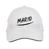 Makoroni - Mario Name Hat Adjustable Cap, DesK64 White