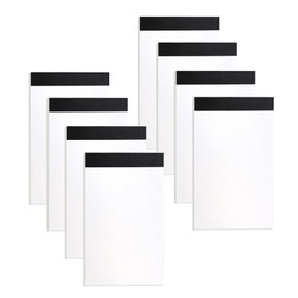 WUPENGZON Pack of 8 A7 Blank Small Notepads, 30 Sheets Per Pad, 80 g Mini Notepads, Replacement Pads, Tear-Off Pad, Notes for Work, Study, Office, Household, School, Memo Diary