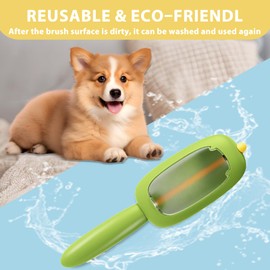 Qiyuda Reusable Pet Hair Removal Brush, Washable Lint Rollers Brush Tool for Clothes, Dog Cat Pet Hair Remover Lent Roller