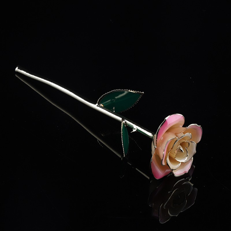 Long Stem Dipped 24k Gold Rose in Gift Box with
