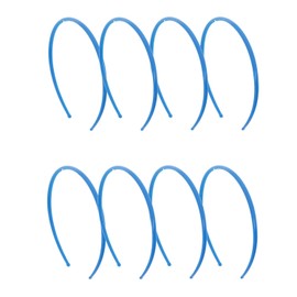 Thin Plastic Headband - Set of 8-Blue