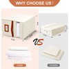 Jumpso 4 Pack Large Bed Sheet Organizer, Foldable King Queen