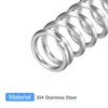 sourcing map Compression Spring, 5Pcs 304 Stainless Steel, 12mm OD,