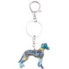 WEVENI - Llavero de aleación de esmalte para perro, diseño