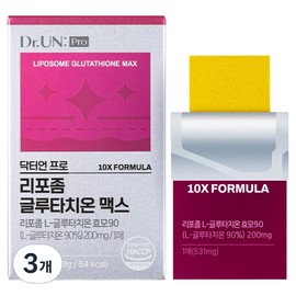 뉴트리 닥터언 프로 리포좀 글루타치온 맥스 30p, 15.9g, 3개 Nutri Doctor Un Pro Liposome Glutathione Max 30p, 15.9g, 3 packs