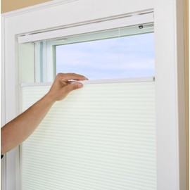 Green Mountain Vista 1" Top Down Bottom Up Cordless Cellular Shade Size 24" Wide x 64" Long, Color: White (White, 27" Wide x 64" Long)