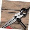 TEHAUX Carbon Steel Marking Gauge Spring Compass Contour Gauge Drafting