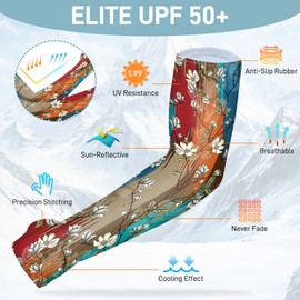 WEBJIASU Gardening Sleeves Farm Sun Protection Arm Cooling Sleeves Thorn Proof Garden for Women with Thumb Hole