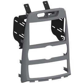 Scosche HY1628SB Compatible with 2010-12 Hyundai Genesis Coupe, ISO Double DIN & DIN+Pocket Dash Kit, Auto A/C, Silver